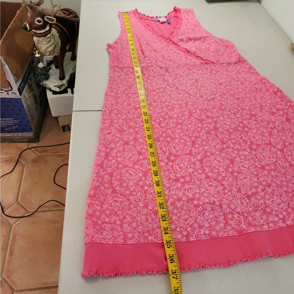 Fresh Produce Pink Sleeveless Floral Dress Medium Coastal Summer Travel Beach - Picture 10 of 11